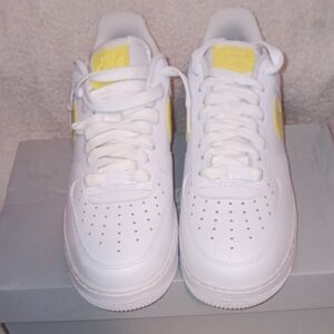 Nike White and Yellow Sneakers